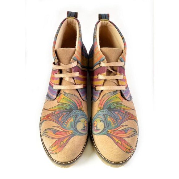 Colorful Fish Ankle Boots - Goby Shoes - Picture 4 of 7